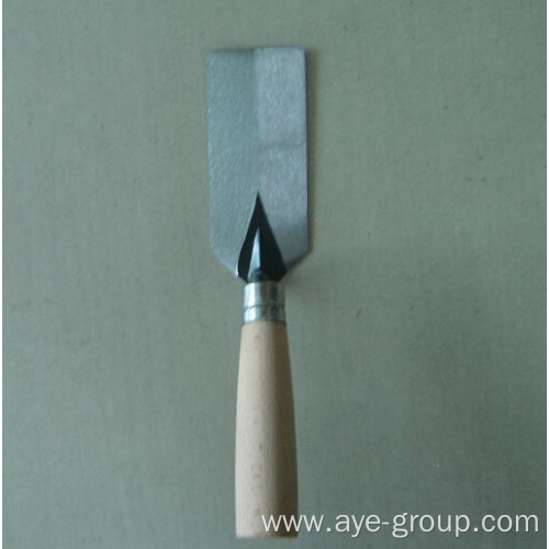 Brick trowel hand tools with wooden handle